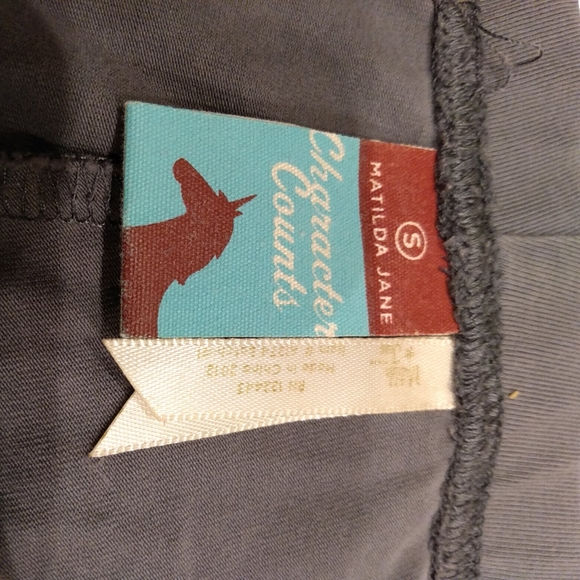 Matilda Jane S Garnet Hill Women XS Outfit London Ruffle Legging Dress Grey - Picture 15 of 15